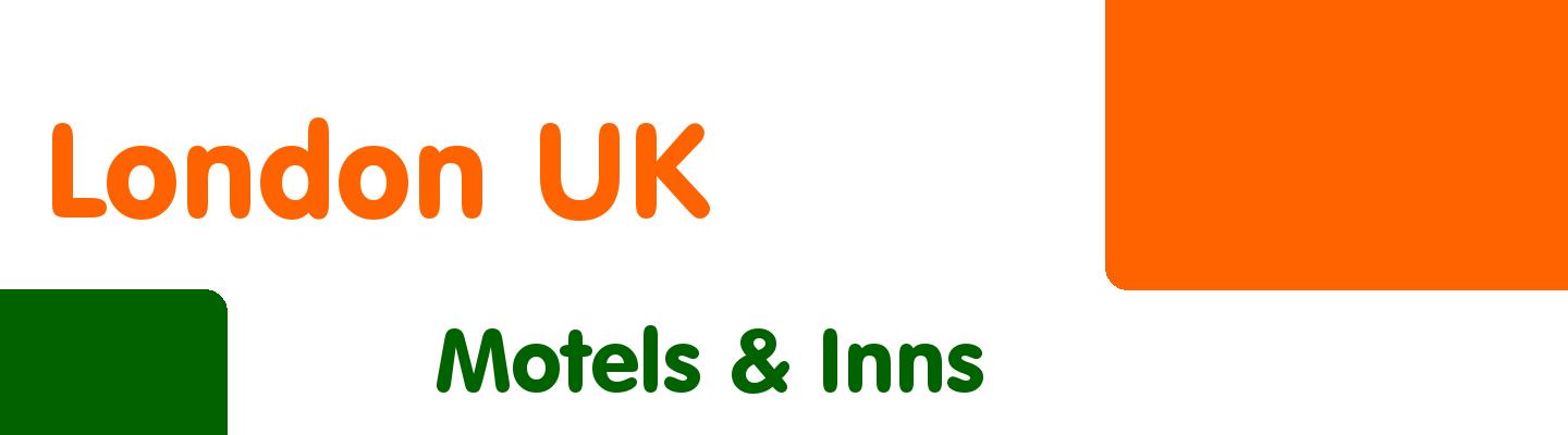 Best motels & inns in London UK - Rating & Reviews